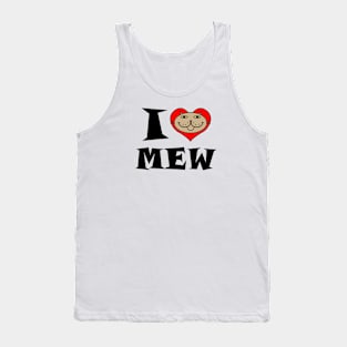 I Heart Cat - Fawn Colored Kitty Tank Top